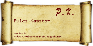 Pulcz Kasztor névjegykártya
